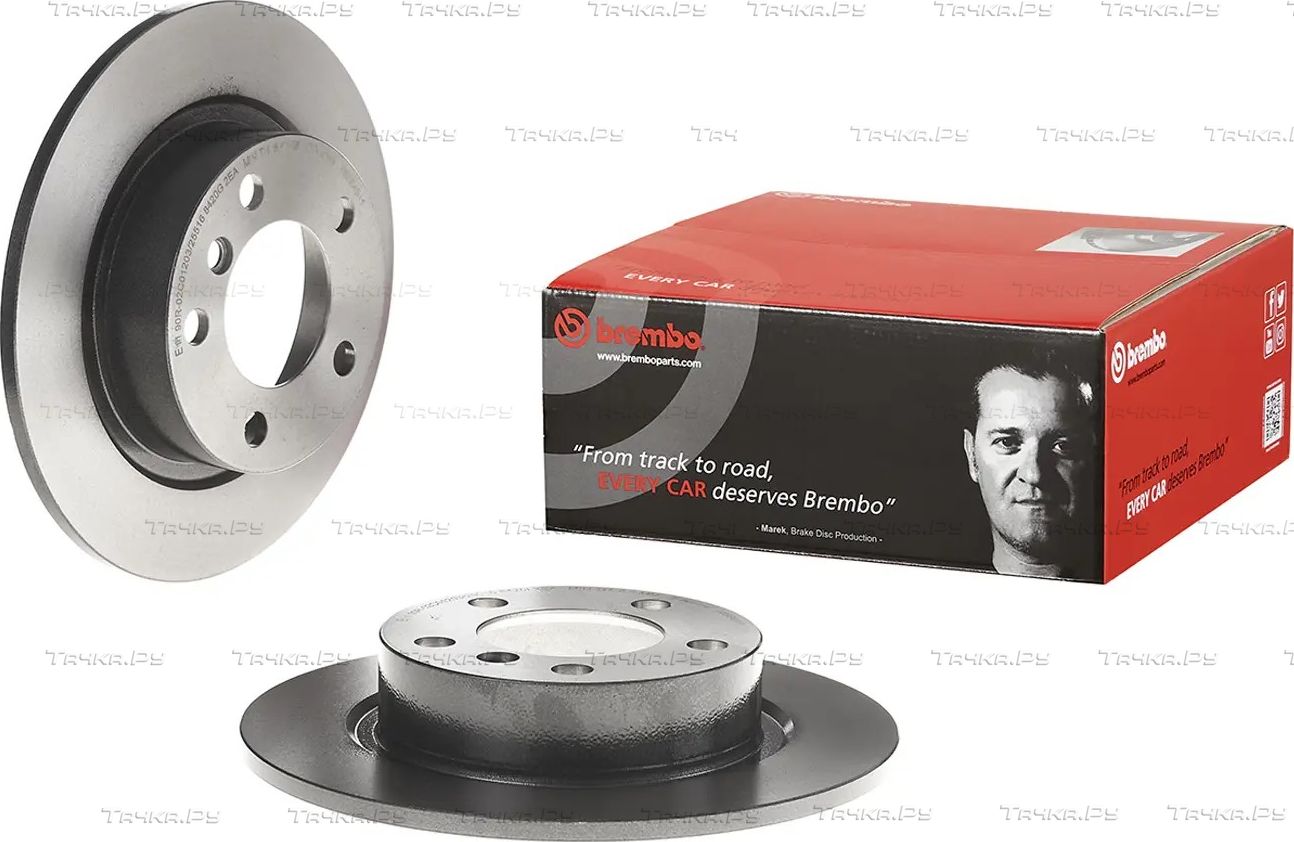 Тормозной диск Brembo UV Coated задний для MINI Countryman I (R60) 2010-2016. Артикул 08.B649.11