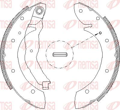 Тормозные колодки Remsa. Артикул 4396.01