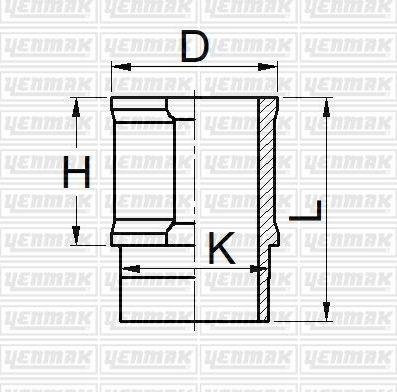 Гильза цилиндра Yenmak для Renault Master I 1980-1998. Артикул 51-05909-000