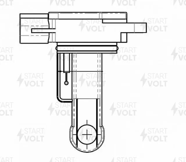 Датчик масс.расх.воздуха для а/м Toyota Land Cruiser Prado J12 (02-) 4.0i/Avensis (03-) 1.8i/2.0i (б (Startvolt). Артикул vs-mf-1902