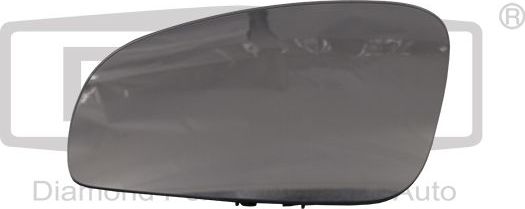 Зеркальное стекло бокового зеркала DPA левое для Skoda Fabia II 2006-2014. Артикул 88570878002