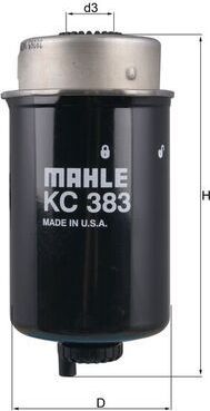 Топливный фильтр Mahle-Knecht. Артикул KC 383