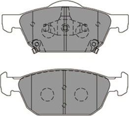 Тормозные колодки Kavo Parts. Артикул KBP-2067