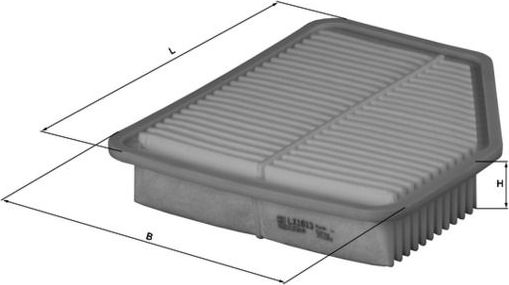 Воздушный фильтр Mahle-Knecht. Артикул LX 1613