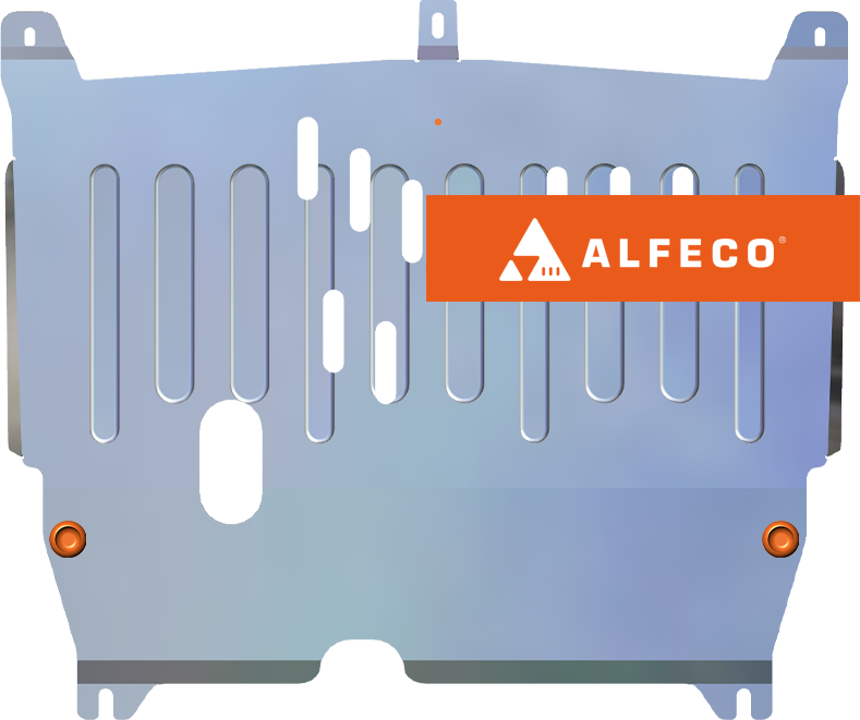 Защита алюминиевая Alfeco для картера и КПП Citroen С1 2005-2014. Артикул ALF.17.01 AL4