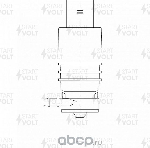 Насос омывателя лобового стекла StartVOLT для BMW X4 I (F26) 2014-2018. Артикул SWP 1806