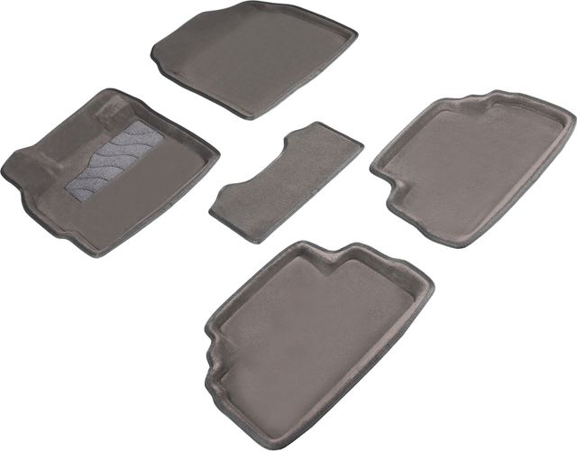 Коврики Seintex 3D ворсовые для салона Mazda CX-7 2007-2013 Серые. Артикул 71727