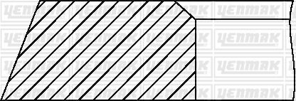 Поршневые кольца Yenmak. Артикул 91-09895-000
