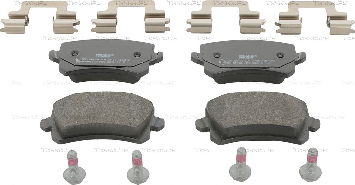 Тормозные колодки Ferodo Premier Eco Friction задние для Volkswagen Passat CC I 2008-2012. Артикул FDB4192