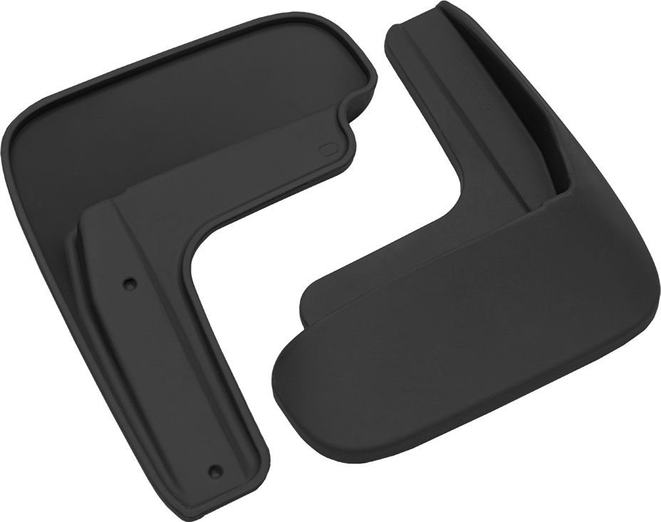 Брызговики Rezkon резиновые задняя пара для Hyundai Solaris I FL 2014-2017. Артикул 6020050195