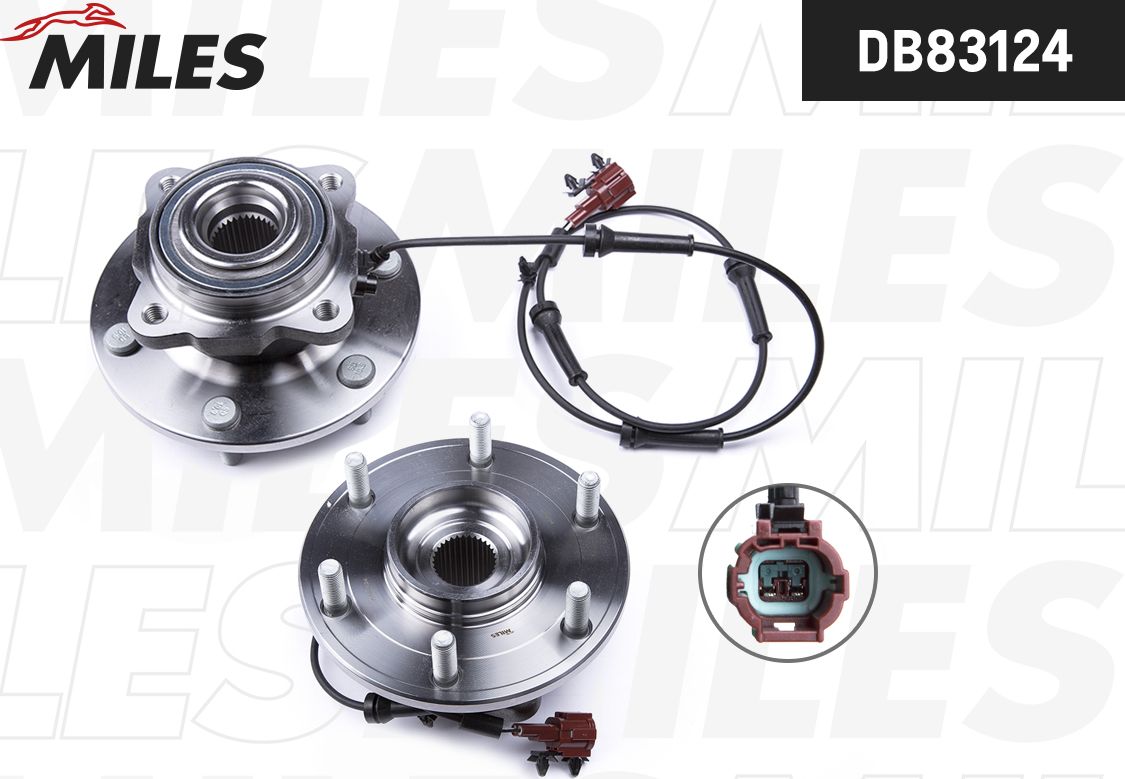 Ступица колеса с интегрированным подшипником Miles. Артикул DB83124