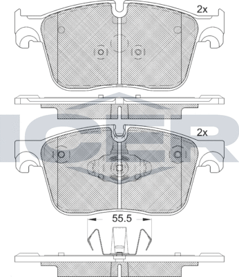 Тормозные колодки Icer. Артикул 182238