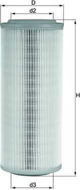 Воздушный фильтр Mahle. Артикул LX 855