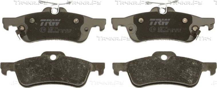 Тормозные колодки TRW COTEC. Артикул GDB3458
