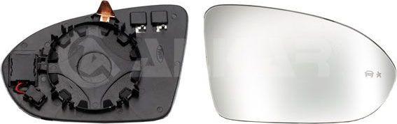 Зеркальное стекло бокового зеркала Alkar. Артикул 6436730