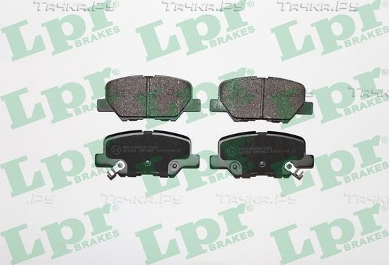 Тормозные колодки LPR задние для Peugeot 4008 2012-2017. Артикул 05P1802