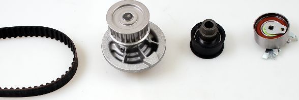 Помпа (водяной насос) с комплектом ремня ГРМ Hepu для Opel Astra F 1992-1999. Артикул PK03160