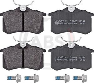 Тормозные колодки ABS задние для Citroen C3 II 2009-2016. Артикул 36623/1