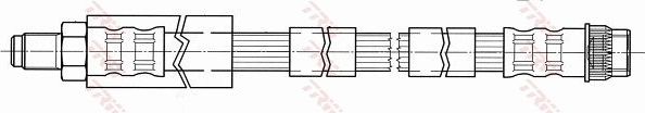 Тормозной шланг TRW передний правый/левый для Citroen C4 I 2004-2011. Артикул PHB431