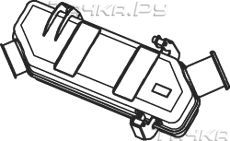 Глушитель Dinex для Scania R 2004-2015. Артикул 68719