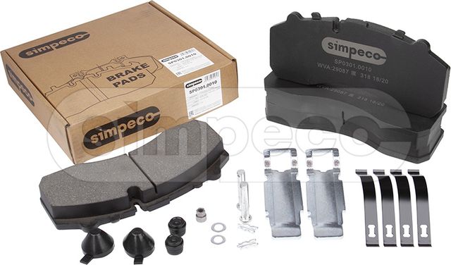 КОЛОДКИ ТОРМ К-Т (С УСТ.КОМП.) WVA 29059, 29087, 29196, 29201, 29202, 29278, 293 (Simpeco). Артикул SP03010010