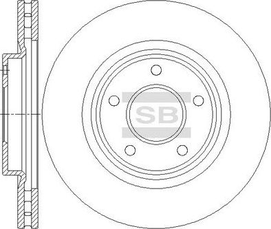 Тормозной диск Sangsin Hi-Q. Артикул SD4709