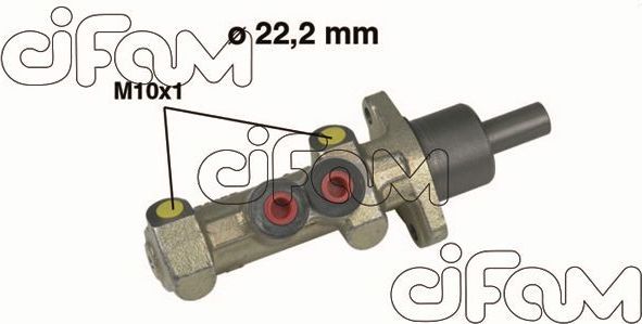 Тормозной цилиндр главный Cifam (Чугун) для Citroen Jumpy I 1995-2006. Артикул 202-227
