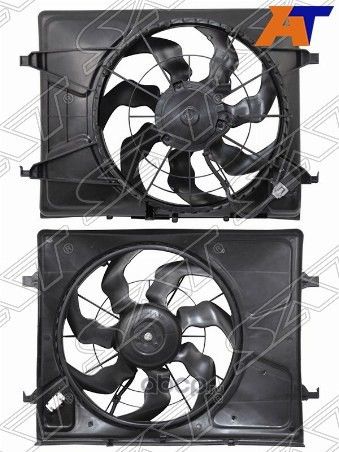 Диффузор радиатора в сборе KIA CEED  07-HYUNDAI E (SAT). Артикул STKA022010