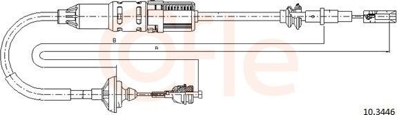 Трос сцепления Cofle для SEAT Ibiza II 1993-2002. Артикул 10.3446