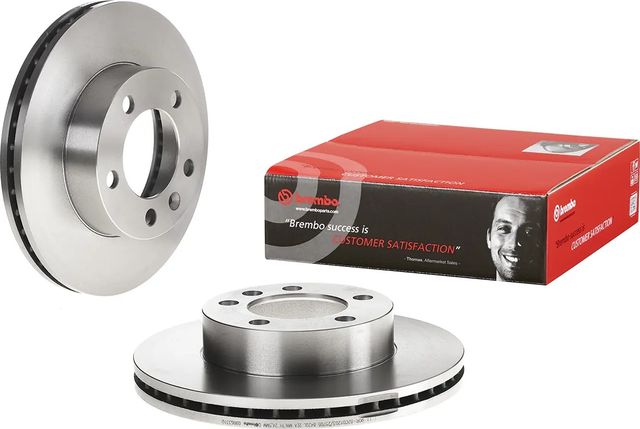 Тормозной диск Brembo передний для Renault Master III 2010-2026. Артикул 09.B633.10