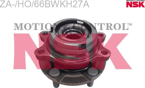 Ступица колеса с интегрированным подшипником (в сборе) NSK. Артикул ZA-/HO/66BWKH27A-Y01