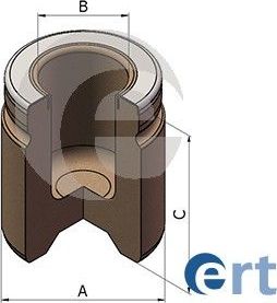 Поршень тормозного суппорта ERT (сталь). Артикул 151545-C