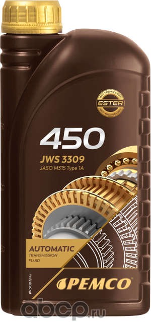 JWS 3309 1л (авт. транс. синт. масло) (Pemco). Артикул PM04501