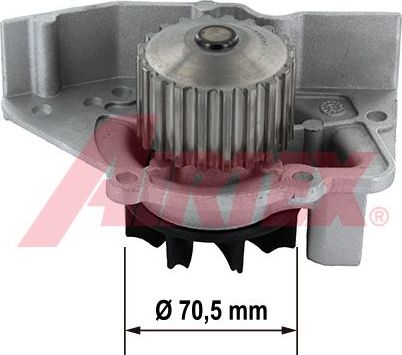 Помпа (водяной насос) Airtex для Peugeot 205 1997-1998. Артикул 1579