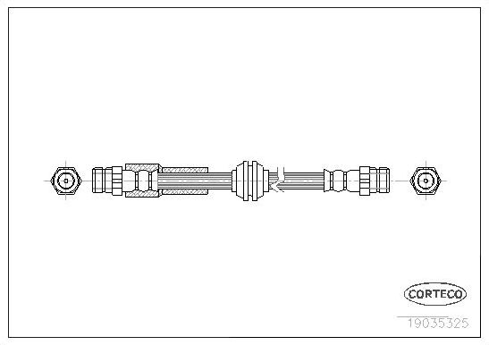 Тормозной шланг Corteco задний для Volkswagen Caddy III 2004-2015. Артикул 19035325