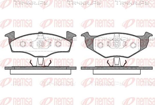 Тормозные колодки Remsa передние для SEAT Ibiza III 2002-2009. Артикул 0609.20
