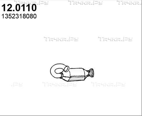 Катализатор Asso передний для Fiat Ducato III 2006-2026. Артикул 12.0110