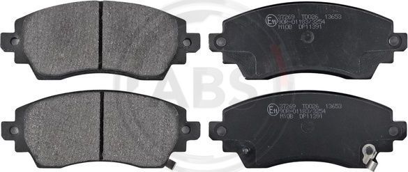 Тормозные колодки ABS передние для Toyota Corolla E110 1997-2002. Артикул 37269