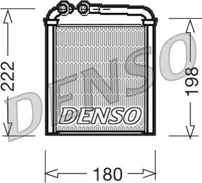 Радиатор отопителя (печки) Denso (алюминий). Артикул DRR32005