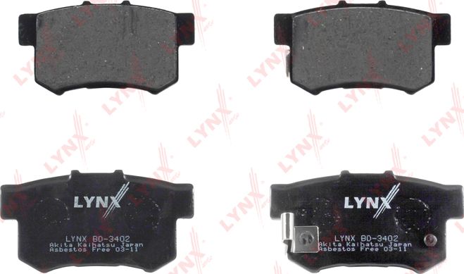 Тормозные колодки LYNXauto. Артикул BD-3402