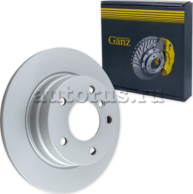Диск тормозной задний с покрытием (Ganz). Артикул GIJ06156