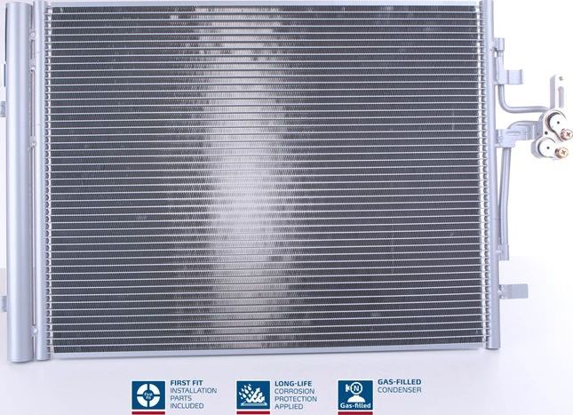 Радиатор кондиционера (конденсатор) Nissens (алюминий). Артикул 940155