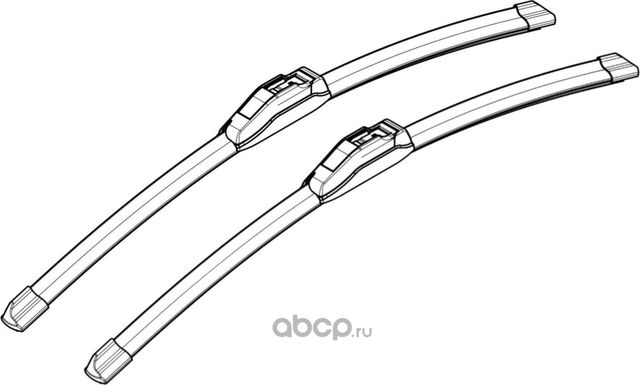 Щетки стеклооч компл. (2шт.) 650/350мм (26/14) бескаркас PLUS с крепл Крючок (Airline). Артикул AWBBN007