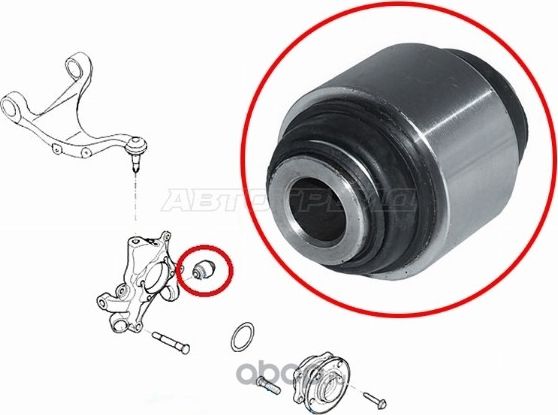 Сайлентблок задней цапфы HYUNDAI SANTA FE CM 200 (SAT). Артикул ST551304D000