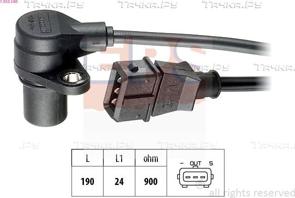 Датчик положения коленвала EPS Made in Italy - OE Equivalent для Rover 600 1994-1999. Артикул 1.953.180