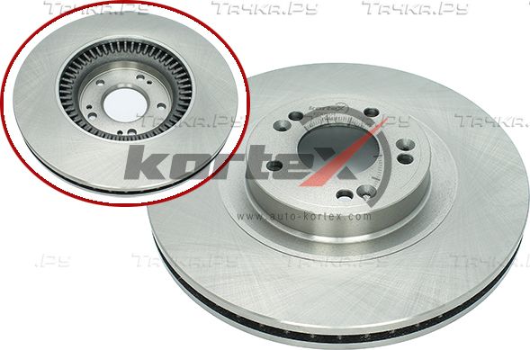 Диск торм. перед. вент. (Kortex). Артикул KD0504