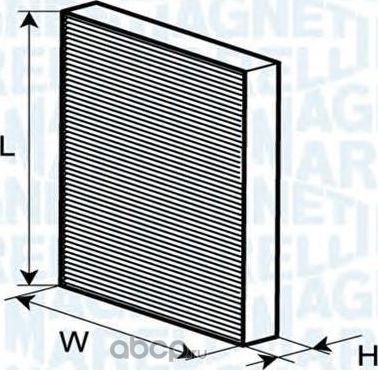 Салонный фильтр Magneti Marelli. Артикул 350203061550