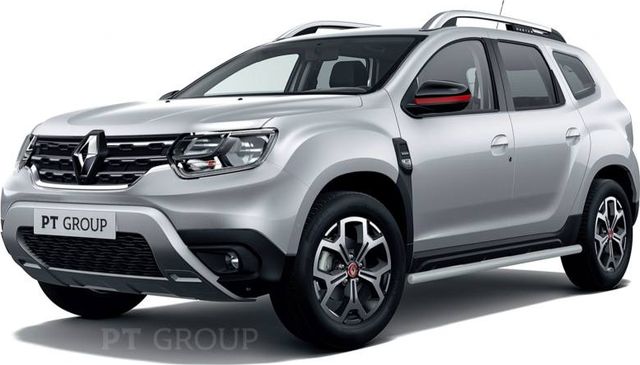 Защита порогов PT Group прямая d=63 мм ИСКРА (ППК) Renault Duster II 2021-2022. Артикул RDU-21-330302.11