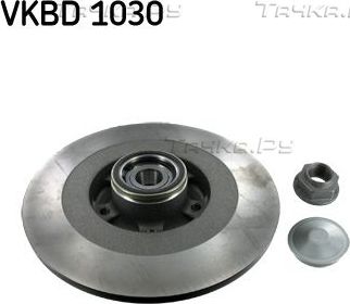 Тормозной диск SKF задний для Renault Talisman 2015-2026. Артикул VKBD 1030