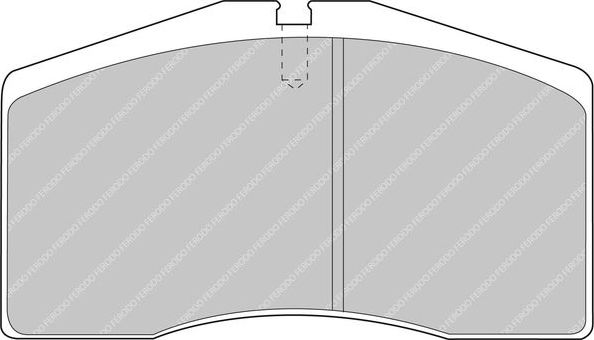 Тормозные колодки FERODO RACING DS2500. Артикул FCP891H